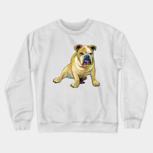 Big Boy the Bulldog by Robert Phelps Crewneck Sweatshirt